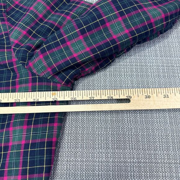 LL Bean Shacket Women XL Flannel Plaid Shirt Lined Fleece Jacket Utility Outdoor - Picture 7 of 9
